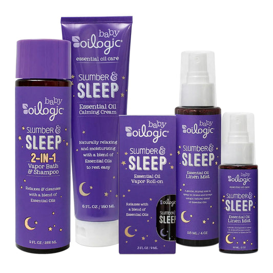 Coffret Cadeau Sommeil & Bain pour Bébé – 5 Produits Naturels à l’Huile Essentielle Lavande & Camomille